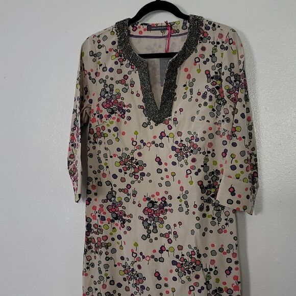 Boden Limited Edition NWT Boatneck Beaded collar Mini Dress - Picture 3 of 12